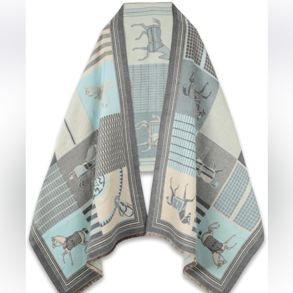 Pashmina Classic Equestrian Wrap Scarf Shawl